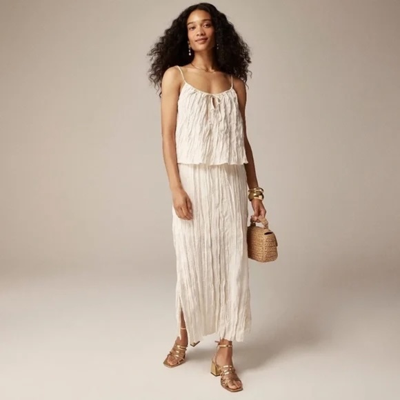 J.Crew Crinkled Tank Top - Picture 1 of 8